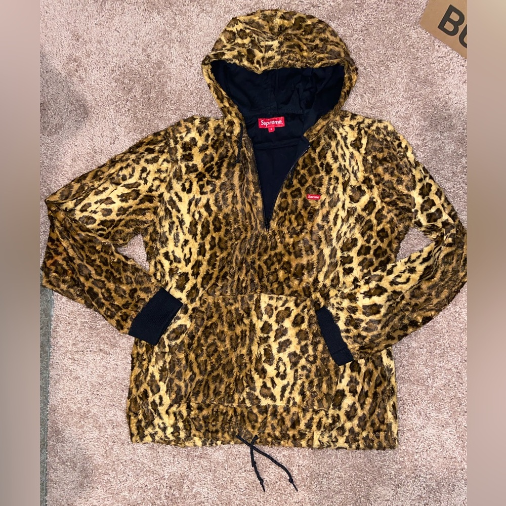 Supreme 14SS Leopard Fur Pullover